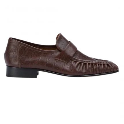 Tony Bianco Men's Gatsby Brown Anguille Heeled Loafers with Premium Leather Finish